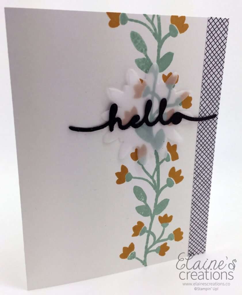 Bountiful Border Card Sweet Stampin With Elaine S Creations