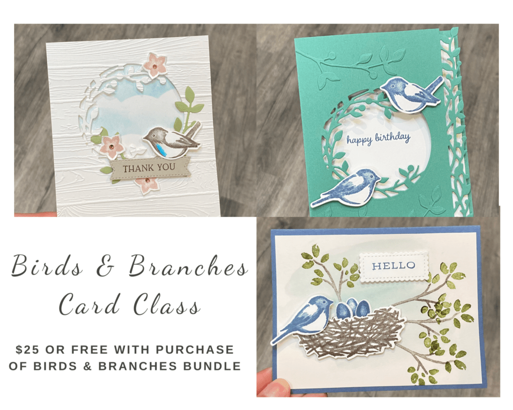 birds & branches card class