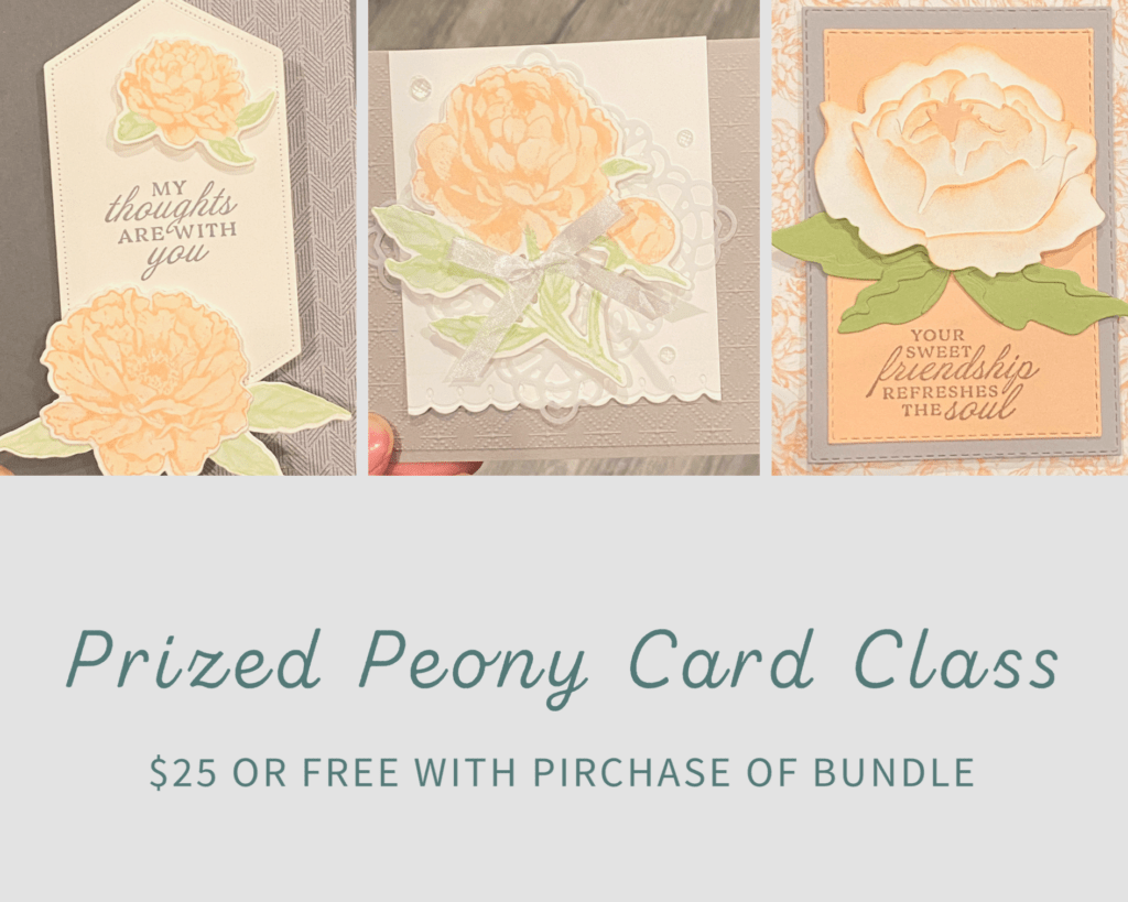 prized peony card class