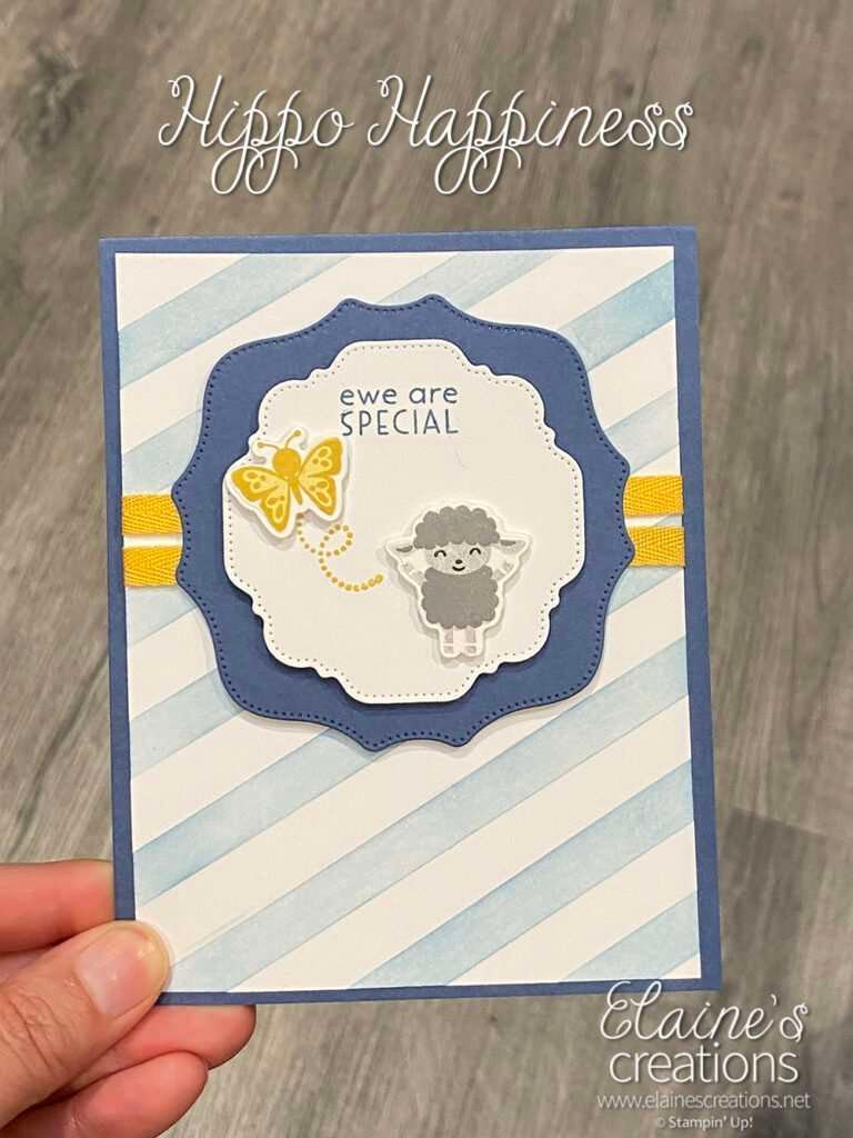 hippo happiness sheep card