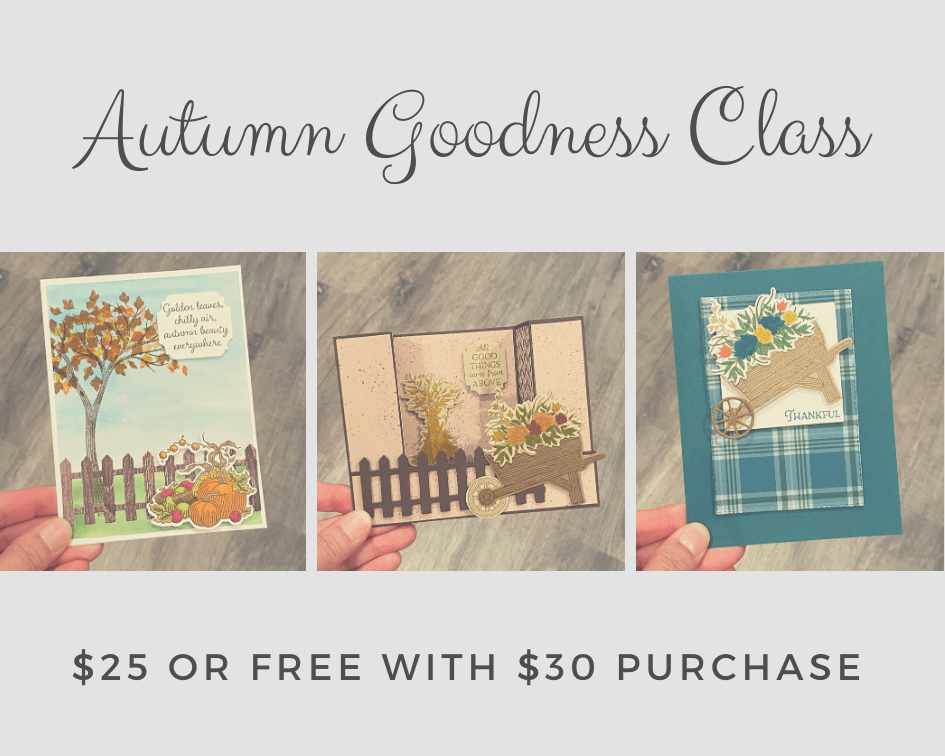 autumn goodness card class