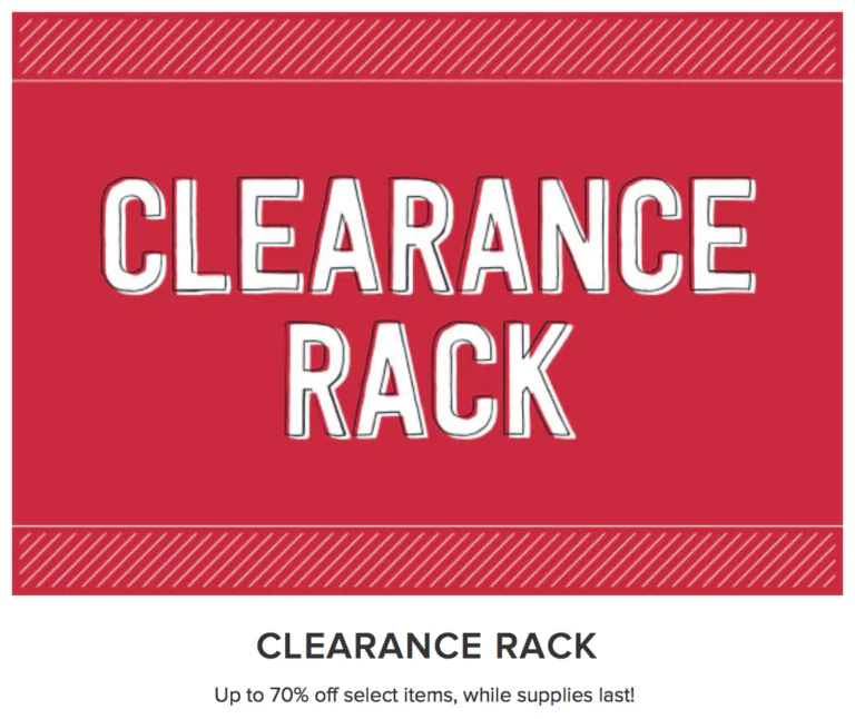 clearance rack