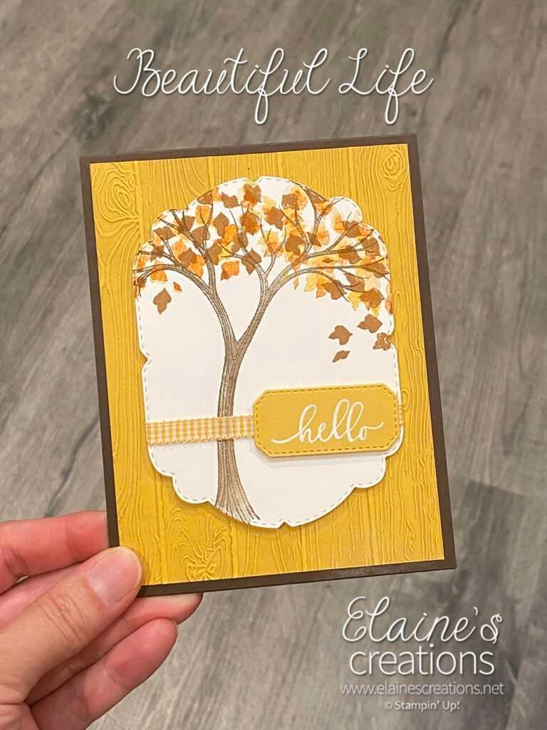 life is beautiful fall card