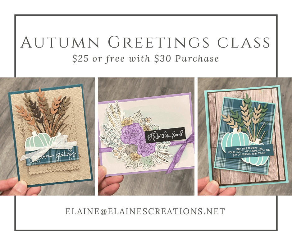 autumn greetings card class