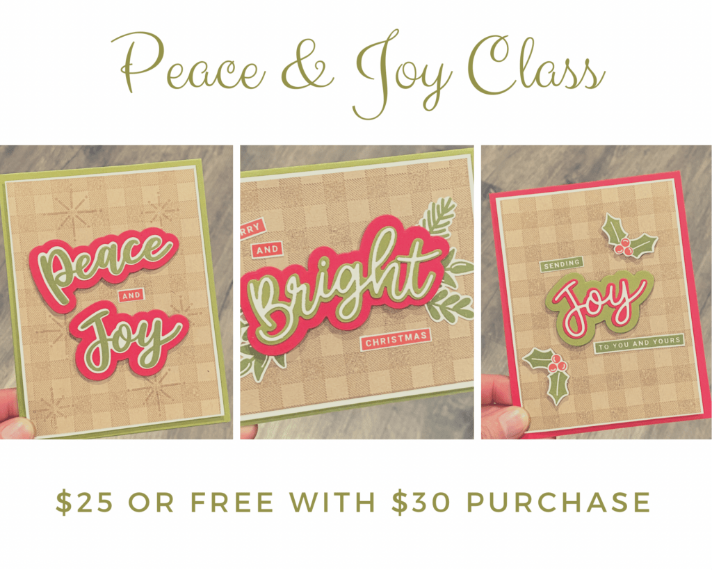 peace & joy card class