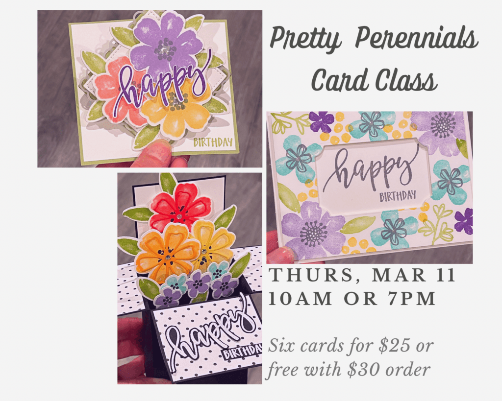 pretty perennials card class