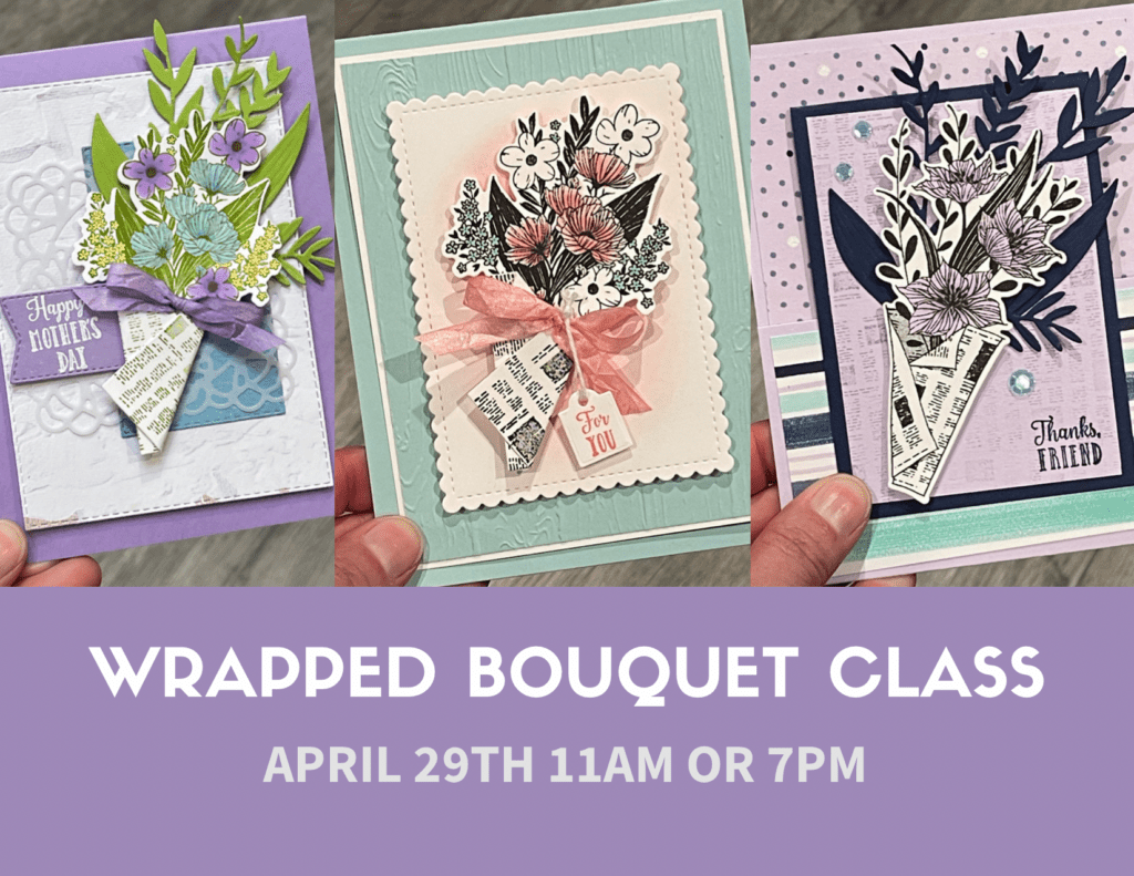 wrapped bouquet card class