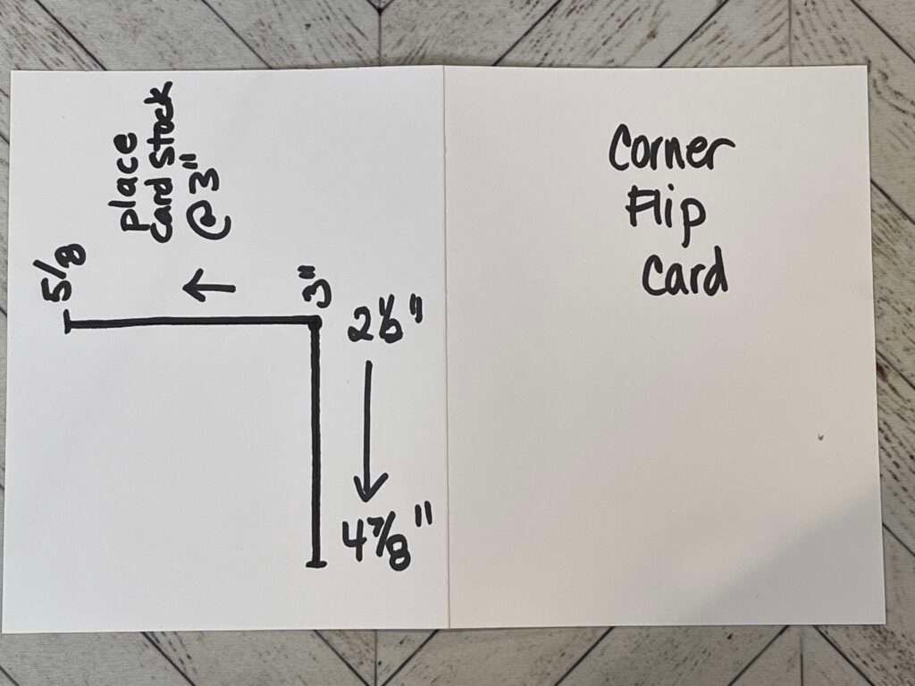 corner flip card