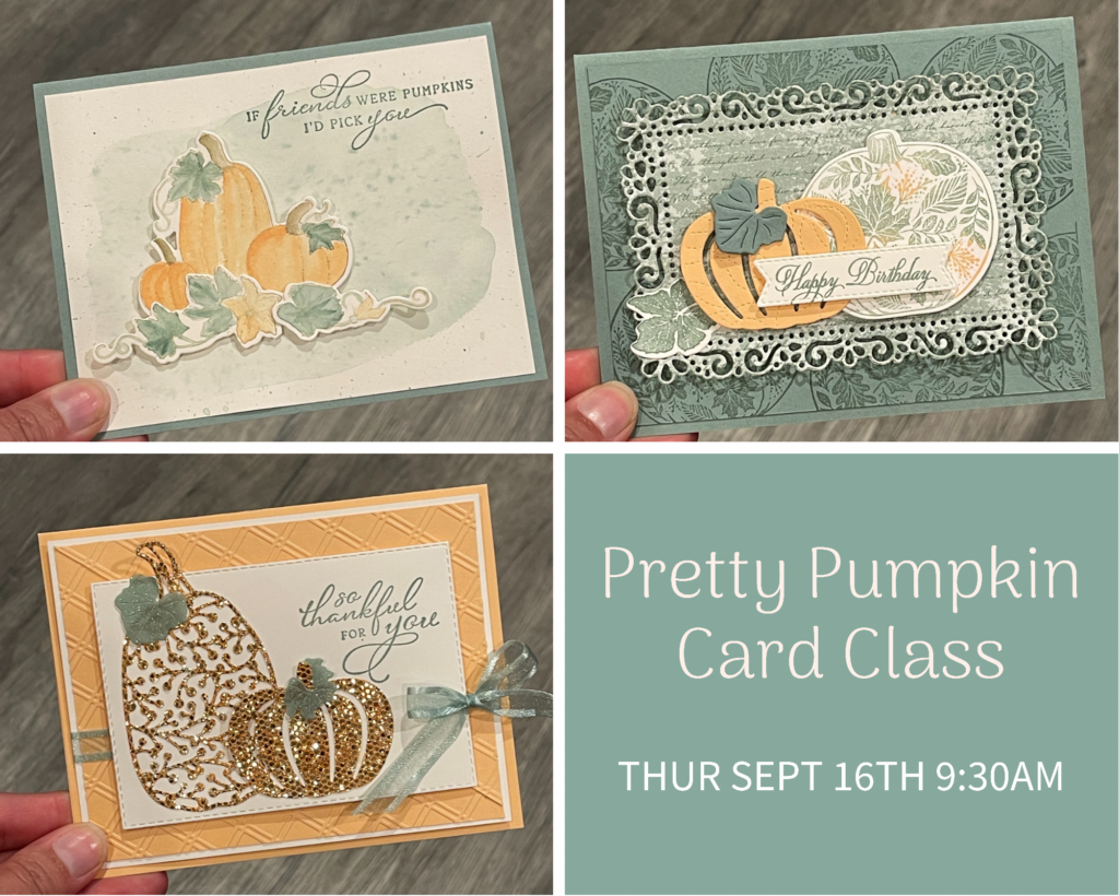 pretty pumpkins card class