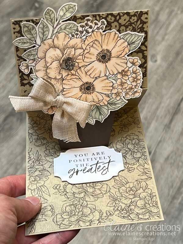 How to Make a Flower Pot Easel Card | Sweet Stampin' | Elaine Schader ...