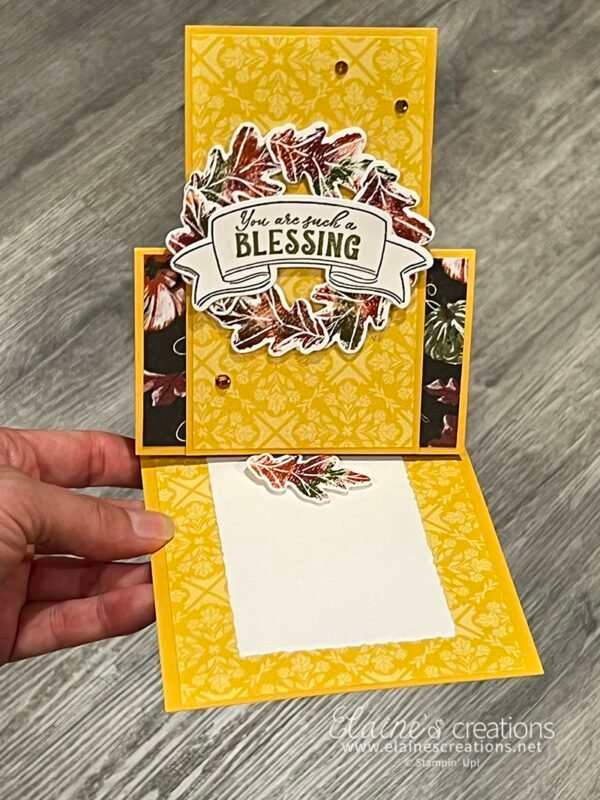How to Make an Easel Card with the Hello Harvest bundle! | Sweet ...
