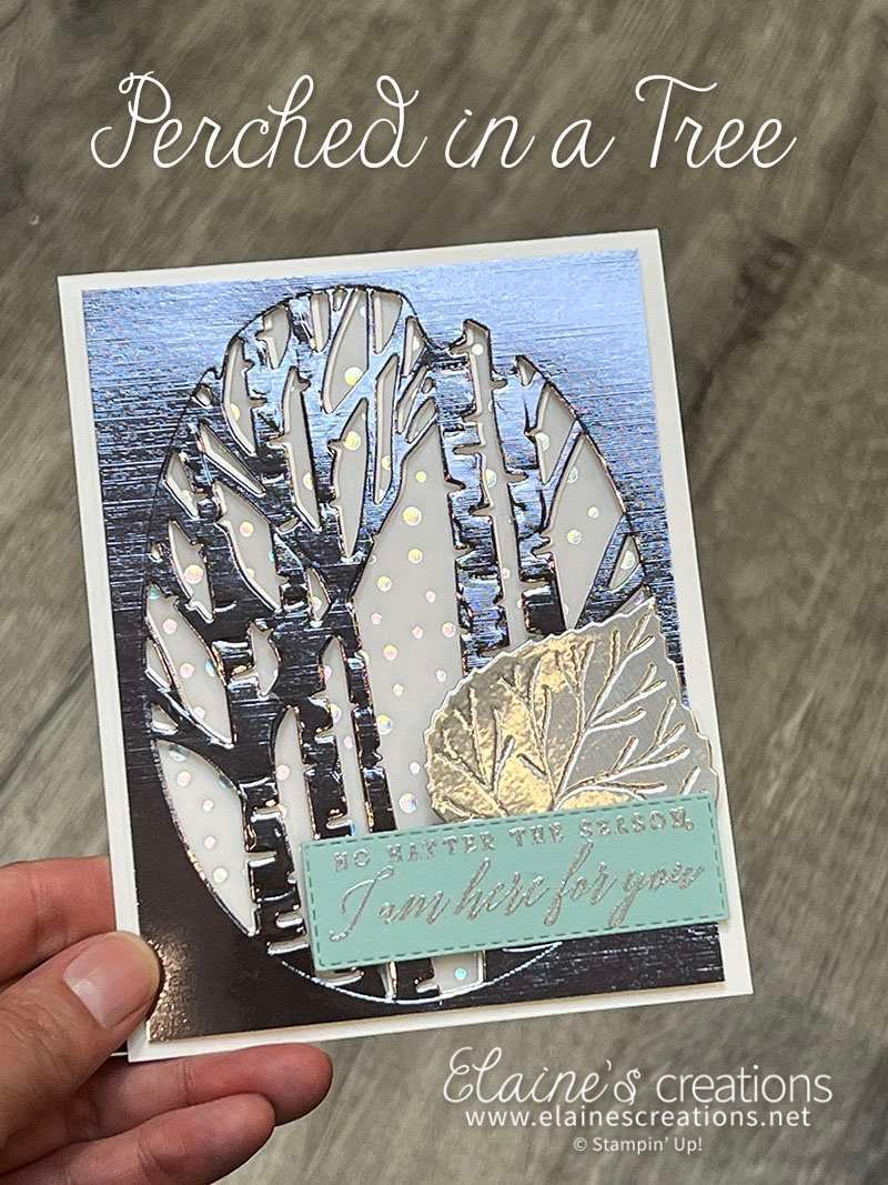 foil forest card