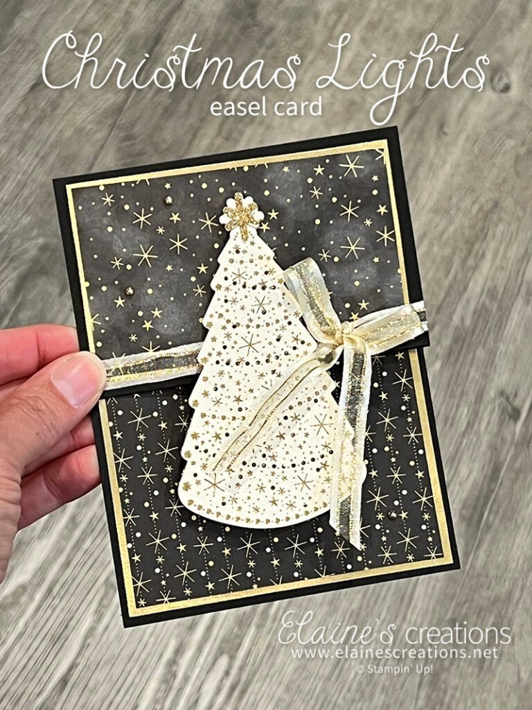 christmas tree easel card