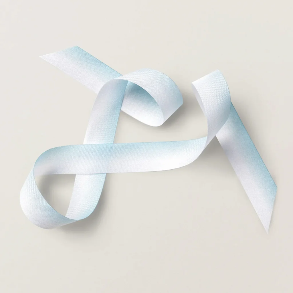 balmy blue ombre ribbon