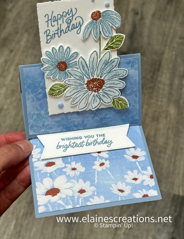 Cheerful Daisies easel card