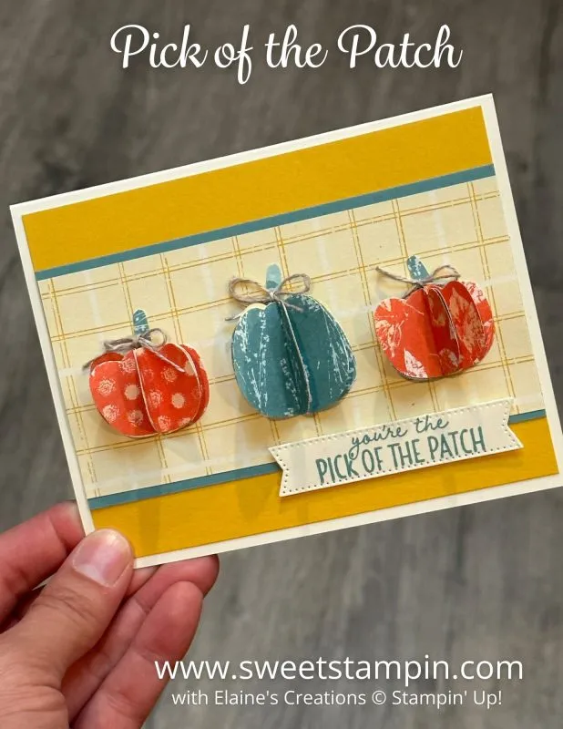 3d pumpkin card