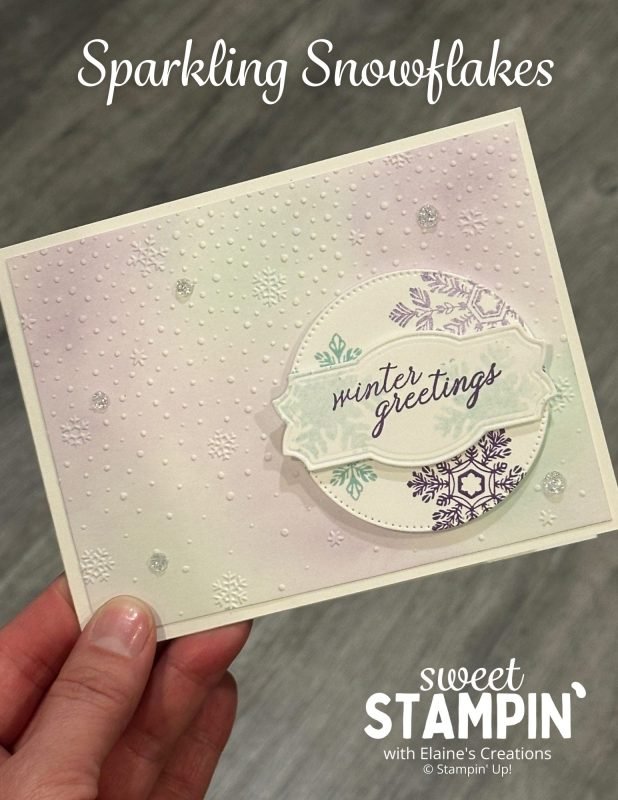 spinning snowflake card