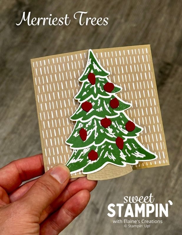 tree gatefold card