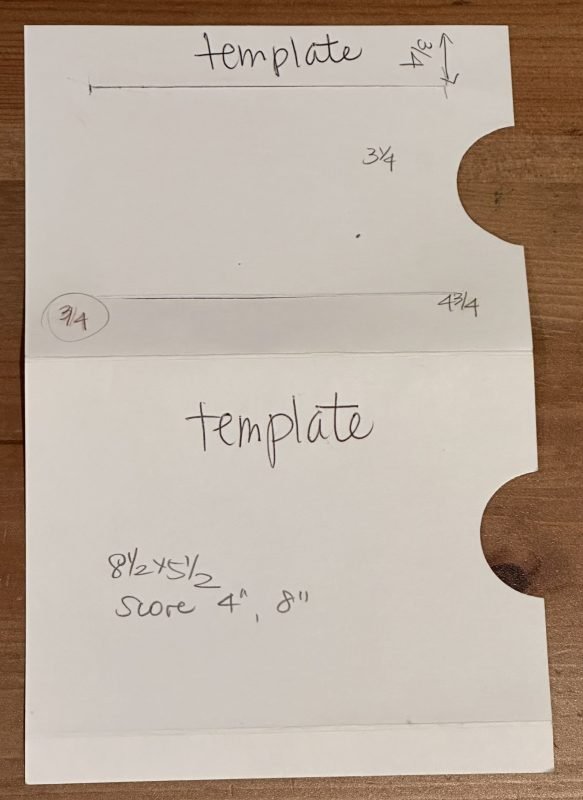 pull & slide card template