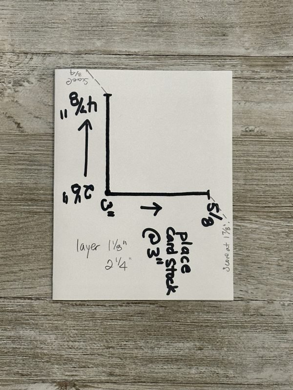 corner flip card template