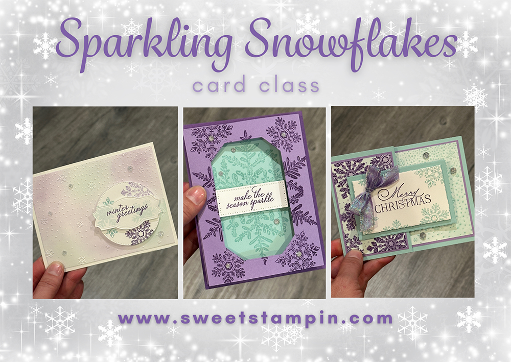 spinning snowflake card