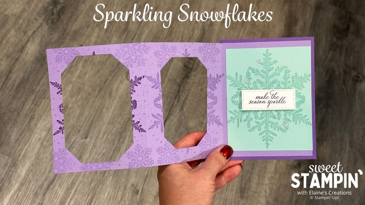 snowflake window card