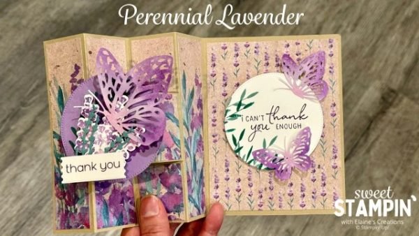 Perennial Lavender Fun Fold Cards Tutorial - Image 3