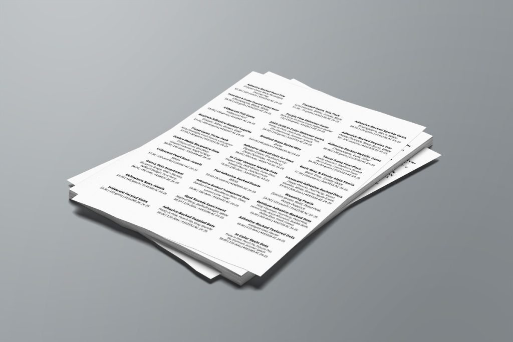 2024-2025 Annual Catalog Embellishment Labels
