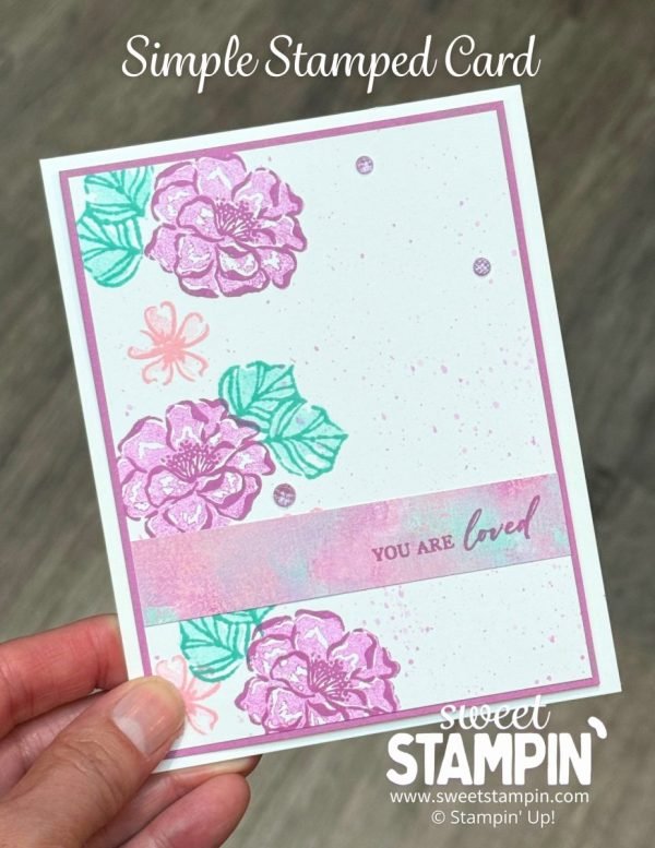 simple stamped card