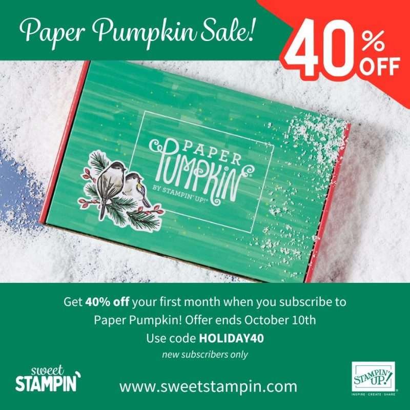 Paper Pumpkin 40% off Sale