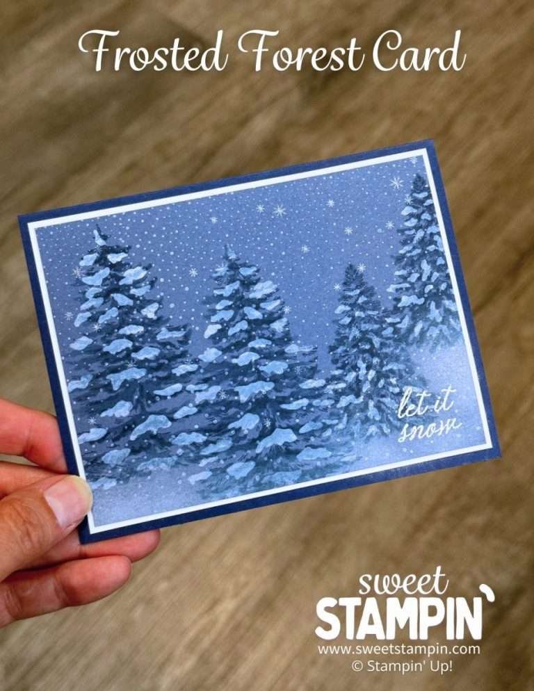 night frosted forest card