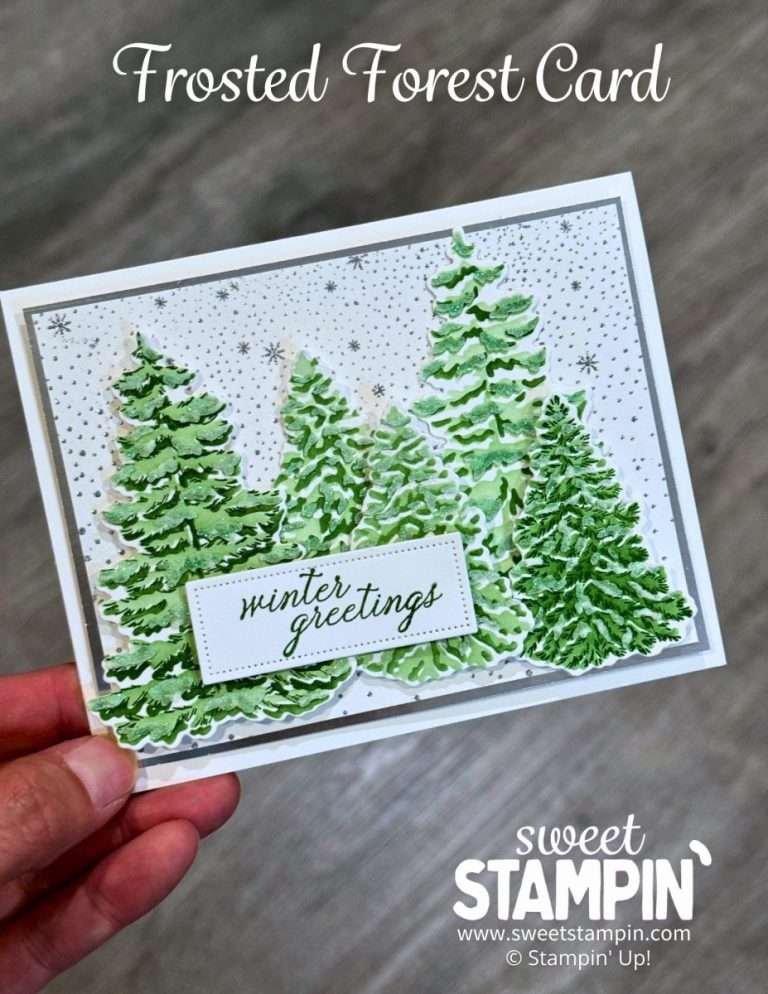 frosted forest card