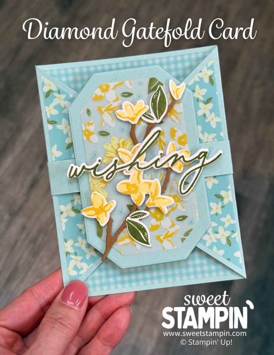 Diamond gatefold card