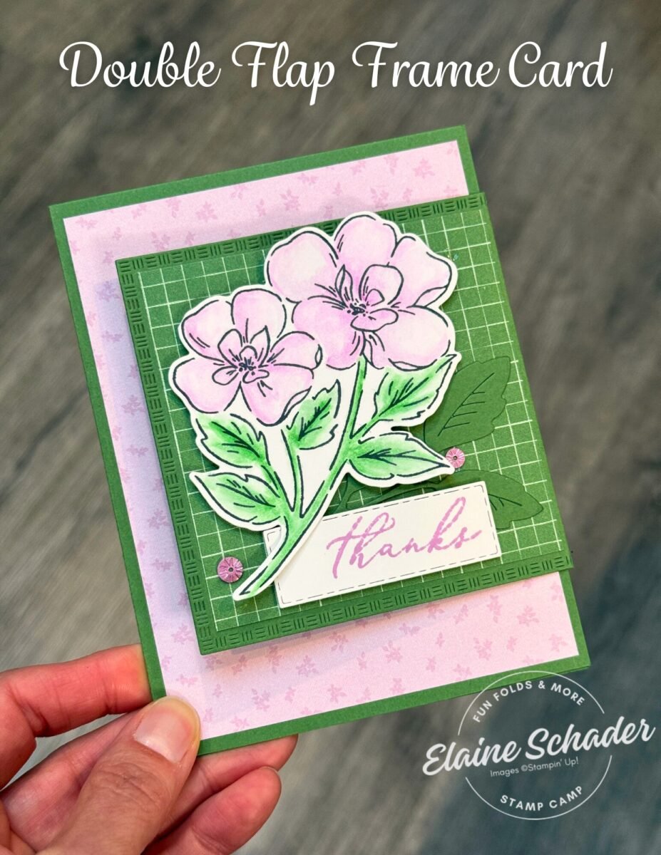 double flap frame card