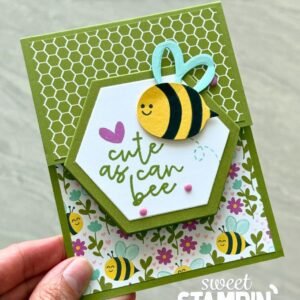 hexagon flap card