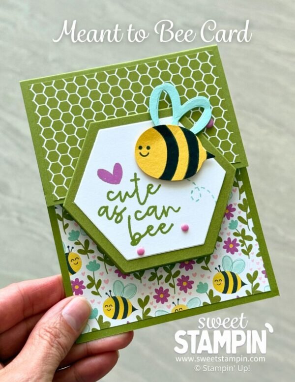hexagon flap card