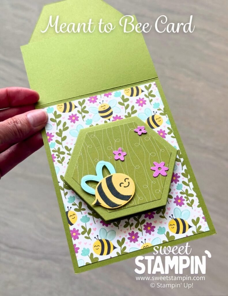 hexagon flap card