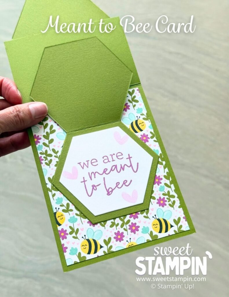 hexagon flap card