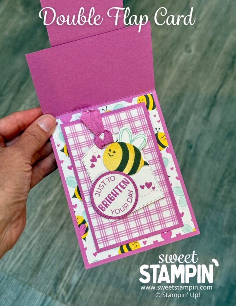 double flap card