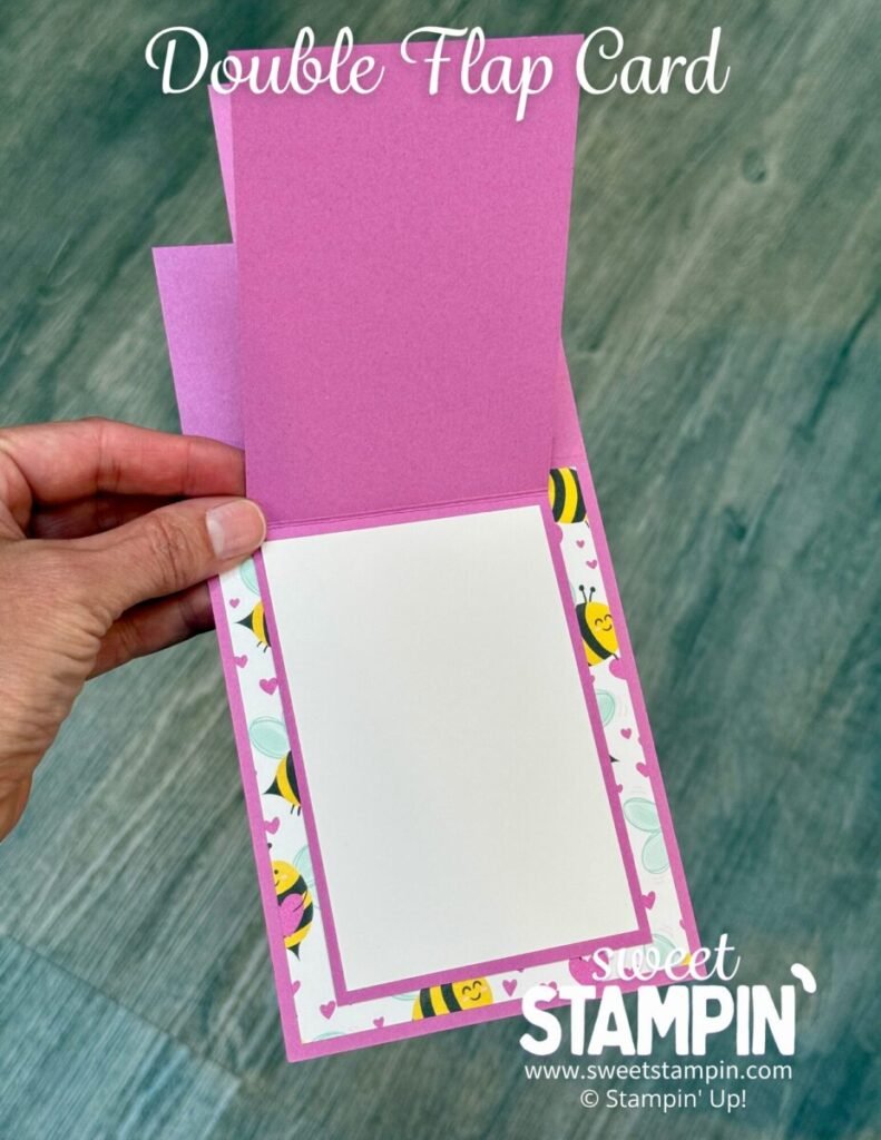 double flap card