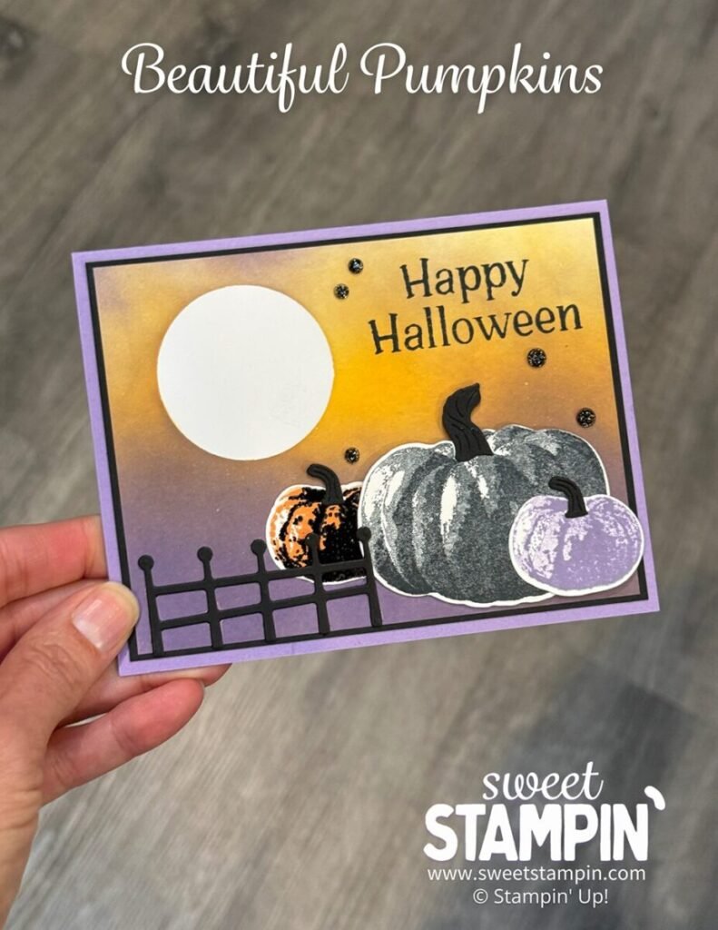 halloween pumpkins card