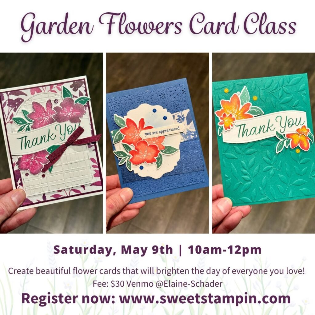 Garden Flowers Card Class