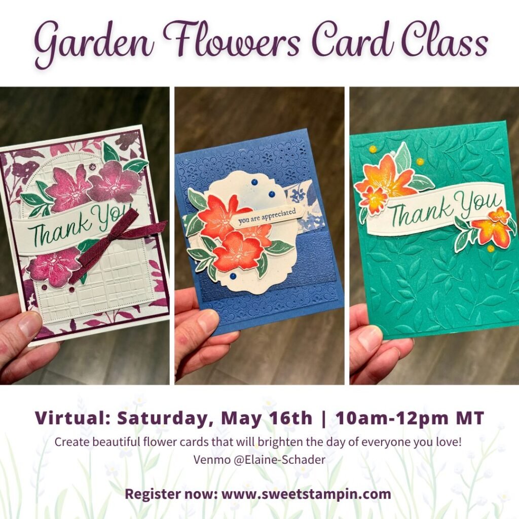 Garden Flowers Card Class