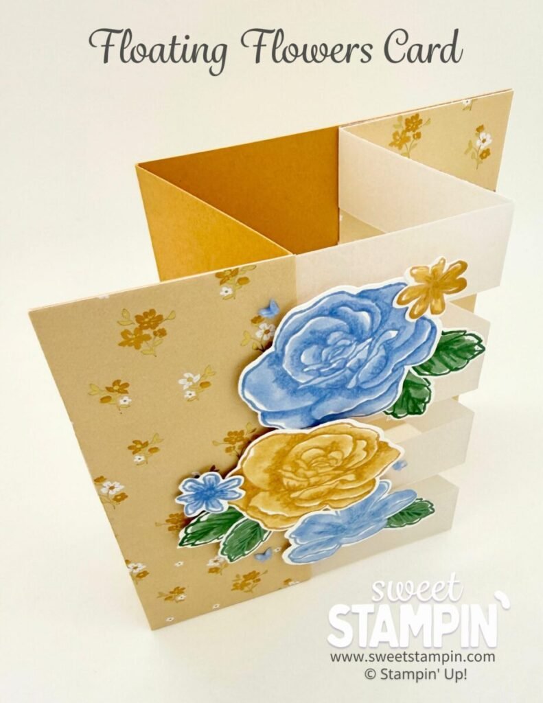 floating flower card
