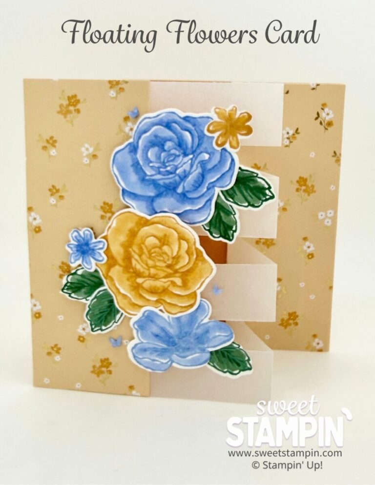 floating flower card