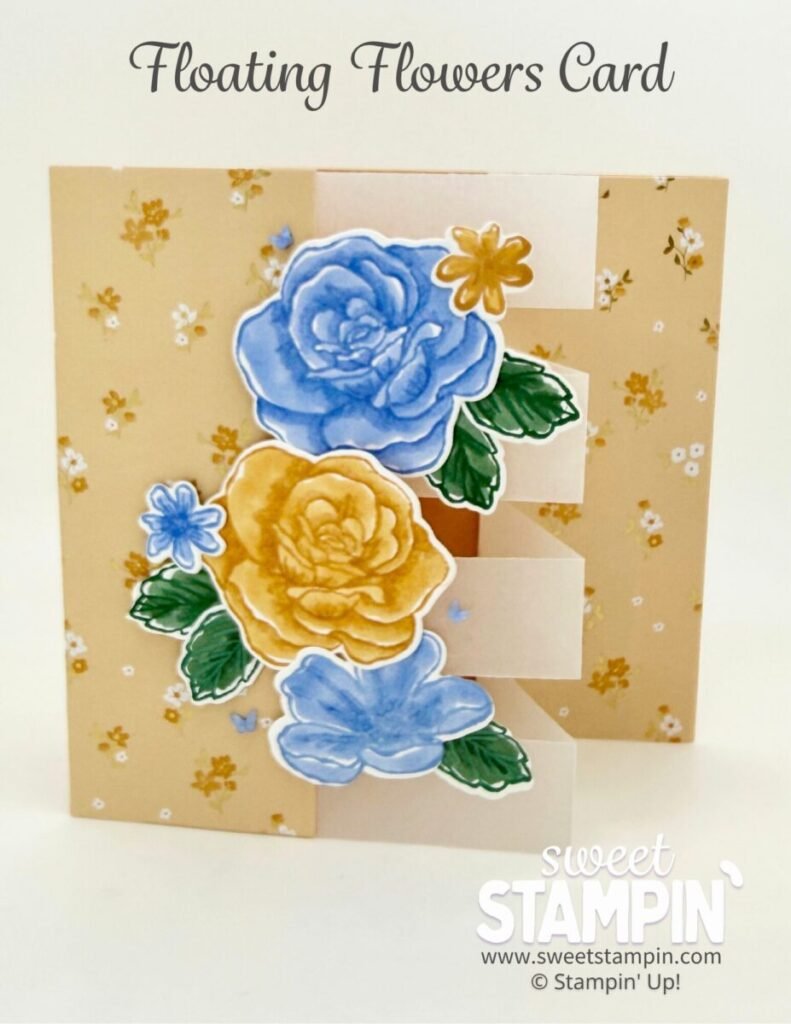 floating flower card