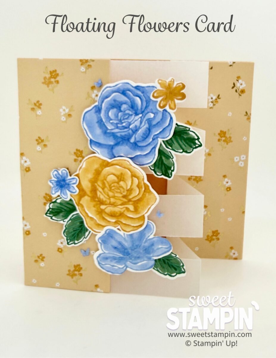 floating flower card