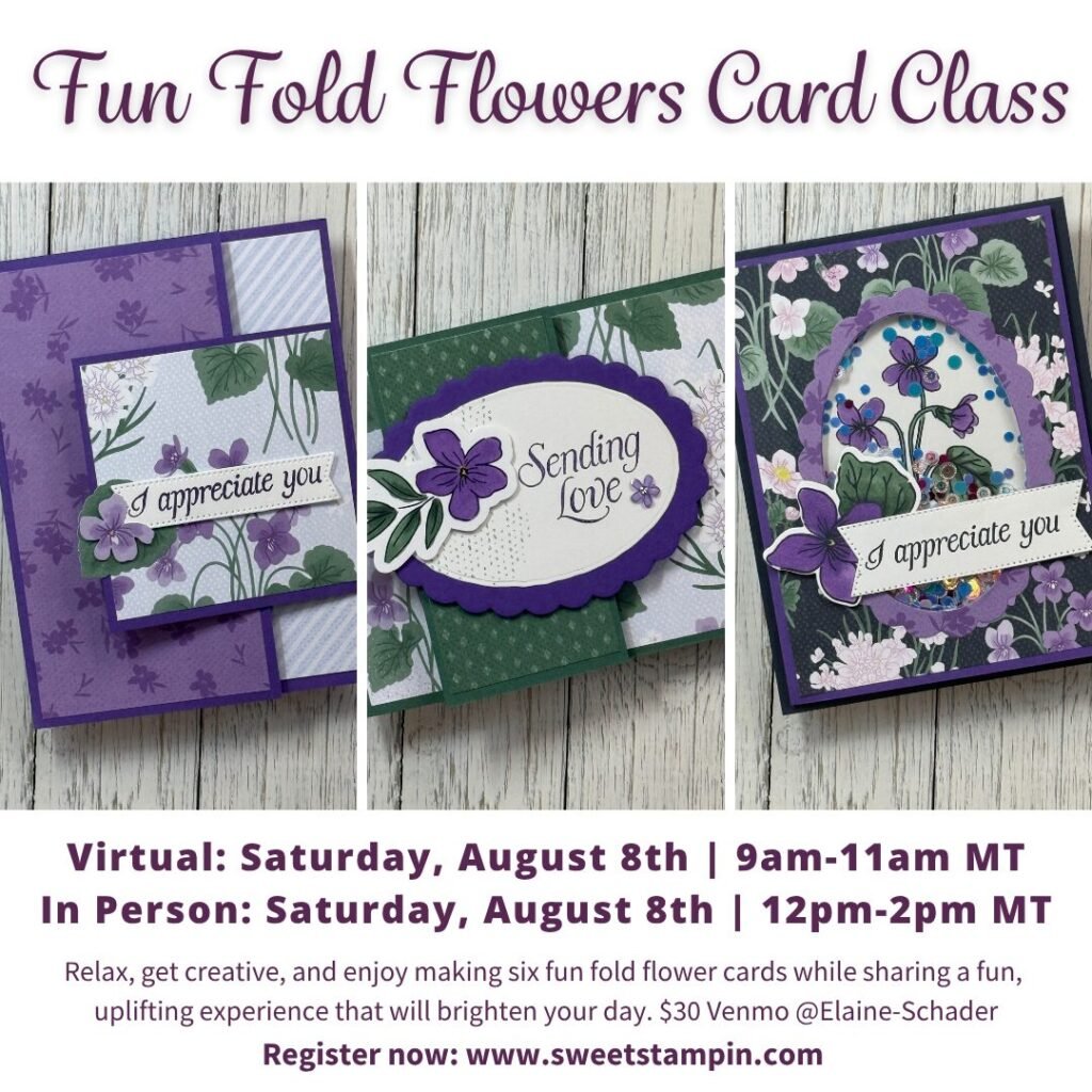 Fun Fold Flowers Card Class