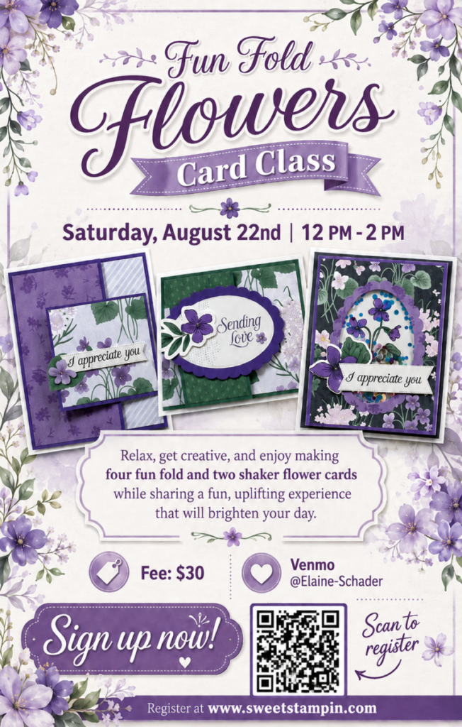 fun folds flowers class